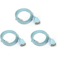 Typecat 3X USB Console Cable RJ45 Cat5 Ethernet to Rs232 DB9 COM Port Serial Female Rollover Routers Network Adapter Cable 1.8M