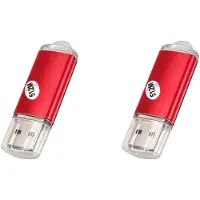Jojomino 2X USB 2.0 Flash Memory Stick Pen Drive Storage Thumb Color:Red Capacity:512MB