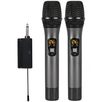 INF 2 trådløse mikrofoner Bluetooth Reverb med Android-portkabel Black