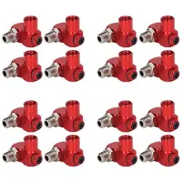 Exogio 16Pc 360 Degree Swivel Air Hose Connector 1/4In NPT Industrial Air Fittings Pneumatic Tool Adapter Air Hose Joint