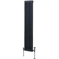 MonsterShop Tradisjonell 2-kolonne radiator - 1800 x 292 mm - Antrasittgrå