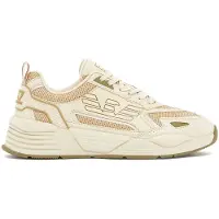 EA7 unisex. 7X000306_AF23595 Ace Runner Special beige sneakers (44), Flat, Laces, Casual, Sport
