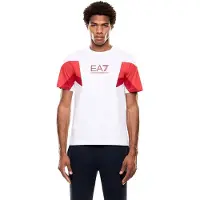 EA7 for man. 7M001603_AF12503 Summer Block white t-shirt (XL), Casual, Sport, Cotton, Short sleeve