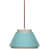 Hubsch Hengelampe Remi, blå/beige, Ø 25 cm, metall