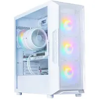 Zalman i3 NEO V2 - Mid tower - ATX - sidepanel med vindu (herdet glass) - ingen strømforsyning (ATX) - hvit - USB/lyd