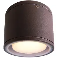 Kapego Taklampe Mob Round, aluminium, mørkegrå, GX53, IP54