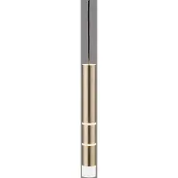 Pure LED-hengelampe Vega, en sylinder, messing