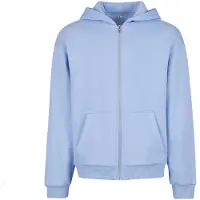 Build Your Brand Fluffy Genser Med Hel Glidelås
