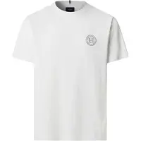 Hackett for man. HM5000121 White H T-shirt (XXL), Casual, Cotton, Short sleeve