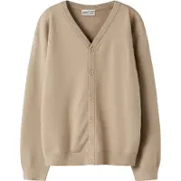 Name It Kids Cardigan - Strikk - Viskose - NkmKette - Sesam - - 6 år (116) - Cardigan
