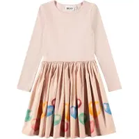 Molo Kjole - Rib - Casie - Fargerik Hearts - - 3-4 år (98-104) - Kjole