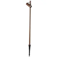 LEDS-C4 Juncus LED-spot med jordspyd, brun, 3 000 K