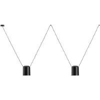LEDS-C4 Attic Double sylinder Ø 15cm svart