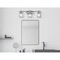 Kichler Vegglampe til bad Ashland Bay, 3 lyskilder, krom