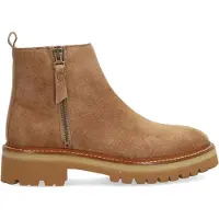 Alpe for woman. 548311 Brown Nordic Leather Ankle Boots (37), Flat, 1 to 3 cm, Zip, Casual