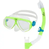 Speedo Snorkelsett - Junior Adventure - Train - Green Gekko - - OneSize - Snorkel