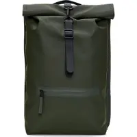 Rains unisex. 13320 Rolltop Rucksack green (OSFA), Casual, Polyester