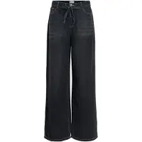 Object Knyting I Midjen Jeans Med Vide Ben