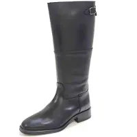 Alpe for woman. 534908 Couture leather boots black (36), 1 to 3 cm, Zip, Casual