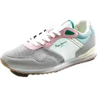 Pepe Jeans for woman/girl. PGS400015 Trainers London Bubble grey (36), Flat, Laces, Casual, children's fashion