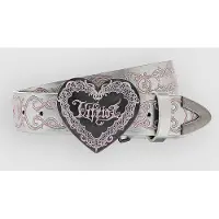 Vitriol Metal Lace Belte grå