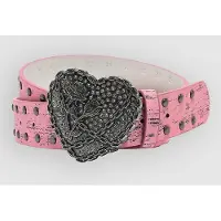 Vitriol Agatha Studded Belte rosa