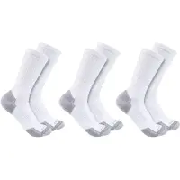 Carhartt Midweight Cotton Blend Crew Sock 3-pack Men White M