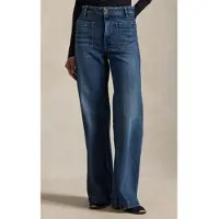 Ralph Lauren for woman. 211969382001 Bootcut blue jeans (33/32), Casual, Cotton, Denim