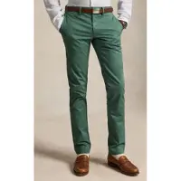 Ralph Lauren for man. 710704176061 Slim Fit stretch green chino pants (38/34), Casual, Cotton