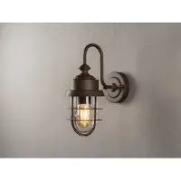 TRIO Utendørs vegglampe Cerignola rust
