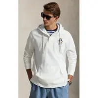 Ralph Lauren for man. 710B18549001 White Rugby Polo Bear Sweatshirt (M), Casual, Cotton, Long sleeve