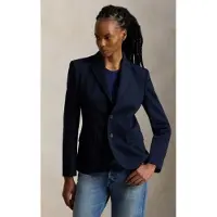Ralph Lauren for woman. 211B16851001 Classic navy blue Americana (42), Casual, Polyester