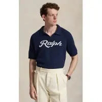 Ralph Lauren for man. 710B32233001 Short sleeve jumper with Ralph logo (M), Casual, Linen, Navy