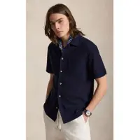 Ralph Lauren for man. 710B18536004 Mairno textured pointelle shirt (XL), Casual, Cotton, Long sleeve, Navy