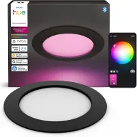 Philips Hue Slim innfelt spotlight 117 mm svart