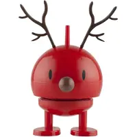 Hoptimist Baby Bumble Reinsdyr - Lyn - 10 cm - Rød - - OneSize - Pyntefigur
