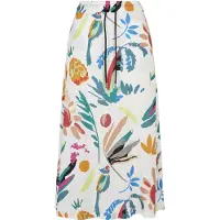 Urban Classics Viscose Høy Midje Midi-skjørt