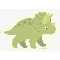 A Little Lovely Company Dekkebrikke - Vinyl - Liten Dinosaur - - OneSize - Dekkebrikke