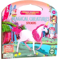 Eeboo Klistremerkebok - 200+ Klistremerker - Magiske skapninger - - OneSize - Klistremerker
