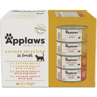 Applaws Multipakke: Adult Bokser Mix 12 x 70 g - Kyllingutvalg