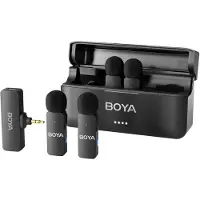Boya BY-V4, Mikrofon med klemme, 20 - 20000 Hz, 16 bit, 48 kHz, 80 dB, Trådløs