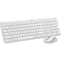 Logitech MK950 trådløst tastatur og mus Bluetooth 5.1 LE, Nordisk offwhite
