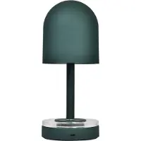 AYTM batterilampe Luceo, skoggrønn, metall, 24 cm, dimbar, IP44