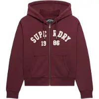 Superdry Athletic Essentials Relaxed Crop Genser Med Hel Glidelås