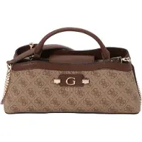 GUESS for woman. HWSG9749050 Small Lindsey beige satchel bag with 2 compartments (OSFA), Casual, Polyurethane