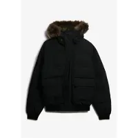 Superdry for man. M5012363A Everest Hooded Jacket ? Black (S), Casual, Recycled Polister