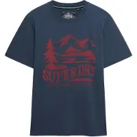 Superdry for man. M1012378A Retro Outdoor T-shirt Rlxd navy (M), Casual, Cotton, Short sleeve