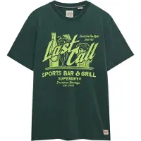 Superdry for man. M1012354A Local Business T-shirt green (S), Casual, Cotton, Short sleeve