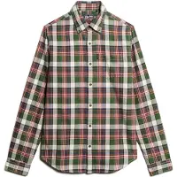 Superdry for man. M4010737A Vintage Check shirt green (XL), Casual, Cotton, Long sleeve