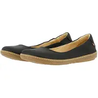 El naturalista for woman. 253002010005_001 Leather ballerina shoes N5300 Coral black (40), Flat, 1 to 3 cm, None, Casual